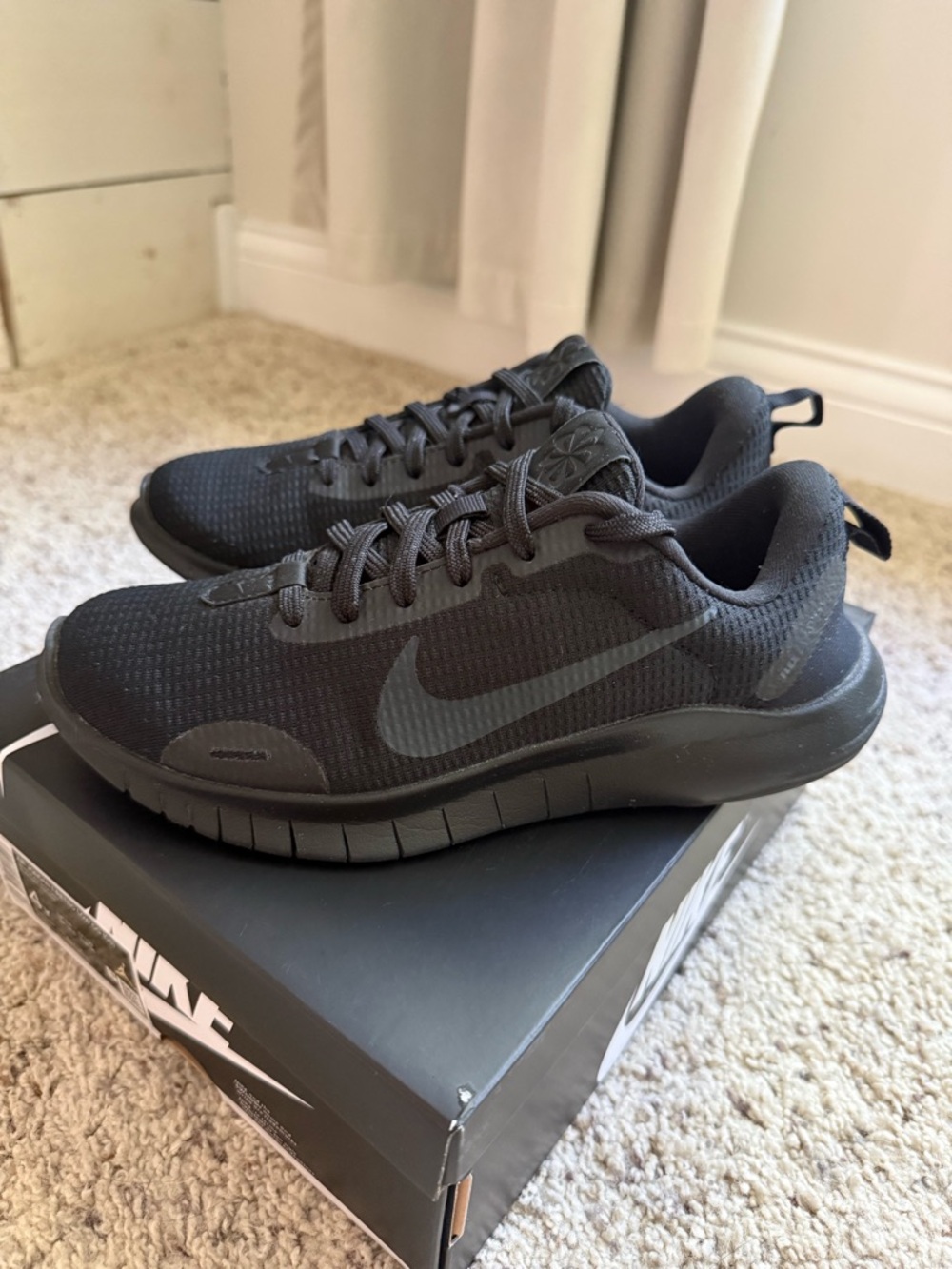 Nike Black Mesh Training Sneakers